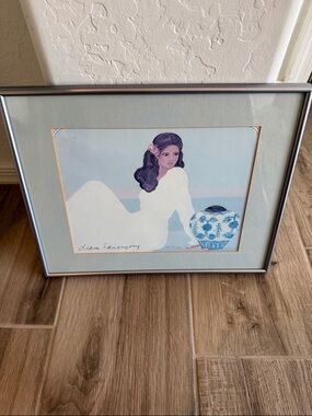 Diana Hansen-Young signed limited edition frames artwork titled "Porcelain”